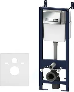 Инсталляция для подвесного унитаза Set 4 в 1 Am.Pm Start I012703.0251 с кнопкой хром глянцевый, 1