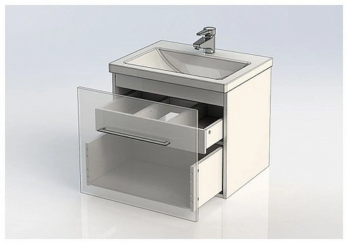 Тумба под умывальник подвесная Aquanet Порто 60 белый 00195730