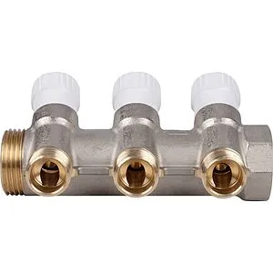 Коллектор регулирующий проходной 3 отвода 1&quot;в/н x ½&quot;к Stout SMB 6851 011203, 5