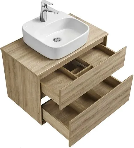 Тумба-умывальник подвесная Aquaton Либерти 75 дуб эльвезия 1A2795K4LYC70