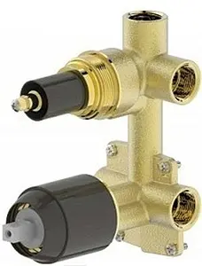 Скрытая часть смесителя для 3 потребителей Bravat Built-in D969BW-B-ENG, 1