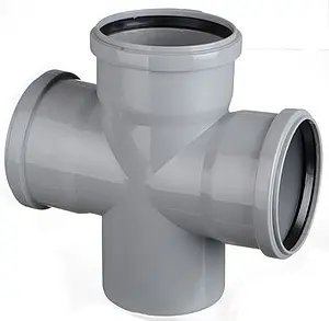 Крестовина одноплоскостная внутренняя D=110x110x110мм Угол 87° Политэк 131187, 1