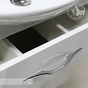 Тумба-умывальник подвесная Aquaton Инфинити 76 белый/ясень коимбра 1A1920K1IFSC0, 4