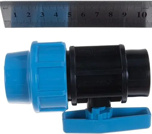 Кран шаровый с переходом на пнд трубу 25мм x ¾&quot;в Джилекс 9369