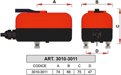 Привод для зональных клапанов 230В Far ZonaFAR FA 3010 40