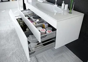 Тумба под умывальник подвесная Clarberg Papyrus Т10м белый PAP0110 Тумба под умывальник подвесная Clarberg Papyrus Т10м белый PAP0110, 5