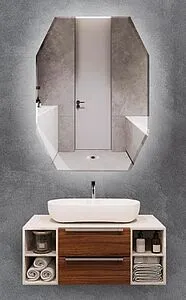 Зеркало с подсветкой Terminus Ватикан 100x80 с подогревом 4673735600140 Зеркало с подсветкой Terminus Ватикан 100x80 с подогревом 4673735600140, 1