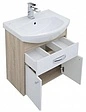Тумба-умывальник Aquanet Грейс 60 белый/дуб сонома 00198373+00182641