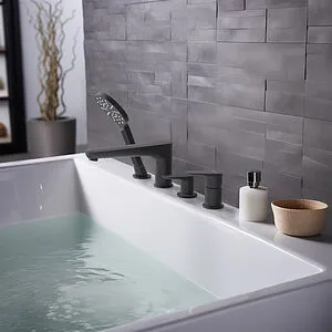 Смеситель на борт ванны на 4 отверстия Aquatek Бетта чёрный матовый AQ1148MB Смеситель на борт ванны на 4 отверстия Aquatek Бетта чёрный матовый AQ1148MB, 3