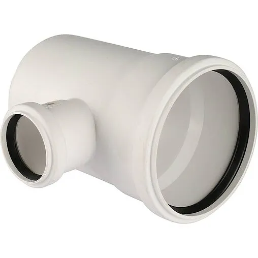 Тройник внутренний бесшумный D=110x75мм Угол 87° Rehau Raupiano Plus 11213441001