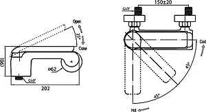 Смеситель для душа Cezares Cosmo хром COSMO-D-01 Смеситель для душа Cezares Cosmo хром COSMO-D-01, 2