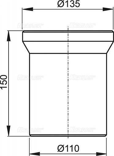 Патрубок для унитаза AlcaPlast A91-150