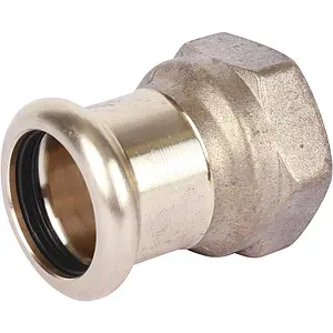 Муфта пресс переходная 28мм x ¾"в Sanha 8270G 182702834 Муфта пресс переходная 28мм x ¾"в Sanha 8270G 182702834, 1