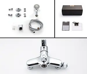 Смеситель для ванны с длинным изливом D&K Rhein Marx хром DA1393301, 4