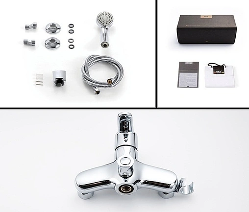 Смеситель для ванны с длинным изливом D&K Rhein Marx хром DA1393301 Смеситель для ванны с длинным изливом D&K Rhein Marx хром DA1393301