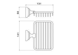 Мыльница Aquatek Классик золото AQ4533PG Мыльница Aquatek Классик золото AQ4533PG, 2