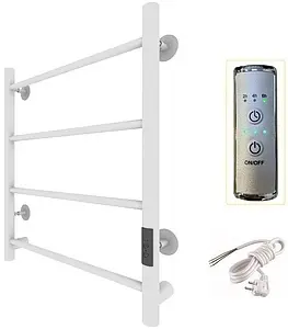 Полотенцесушитель электрический лесенка Тругор Аспект Пэк сп 1 60х50 белый ВГП Полотенцесушитель электрический лесенка Тругор Аспект Пэк сп 1 60х50 белый ВГП, 3