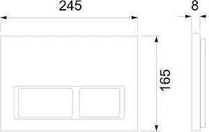 Инсталляция для подвесного унитаза Set 4 в 1 TECEspring V K955203 с кнопкой белый глянцевый, 3