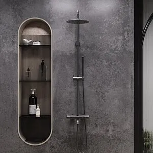 Душевая система с термостатом для ванны Damixa Scandinavian Pure чёрный матовый 936810300 Душевая система с термостатом для ванны Damixa Scandinavian Pure чёрный матовый 936810300, 4