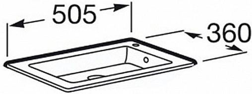 Раковина Roca Debba Unik 50 белый 32799J00Y