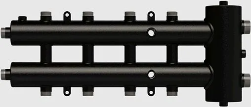 Распределительный коллектор 5 контуров с гидрострелкой 1¼&quot;н x 1&quot;н Север-R-М5 1945011