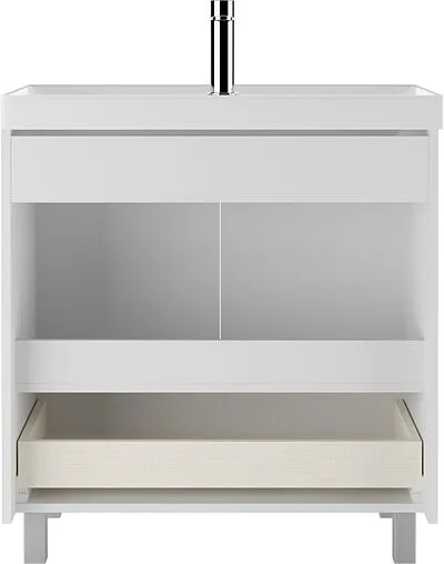 Тумба под умывальник напольная Домино Graffo 80 белый DGr2402T