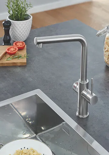 Смеситель для кухни с фильтром и встроенным нагревом воды Grohe Red II Duo суперсталь 30327DC1 Смеситель для кухни с фильтром и встроенным нагревом воды Grohe Red II Duo суперсталь 30327DC1