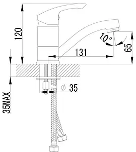 Смеситель для раковины Lemark plus Strike хром LM1107C Смеситель для раковины Lemark plus Strike хром LM1107C, 2