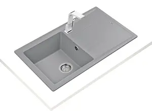 Мойка кухонная Teka Stone 50 B-TG 1B 1D серый металлик 115330014 Мойка кухонная Teka Stone 50 B-TG 1B 1D серый металлик 115330014, 3