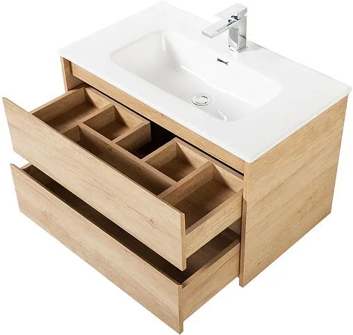 Тумба под умывальник подвесная BelBagno KRAFT 90 Rovere Nebrasca Nature KRAFT-900-2C-SO-RNN