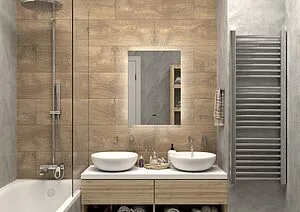 Зеркало с подсветкой Continent Trezhe Led 50x70 с бесконтактным сенсором белый ЗЛП313, 4