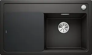 Мойка кухонная Blanco Zenar 45 S 86 R черный 526037 Мойка кухонная Blanco Zenar 45 S 86 R черный 526037, 1