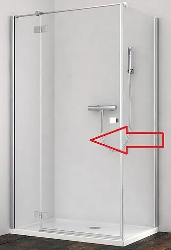 Душевая дверь 1000мм прозрачное стекло Radaway Essenza New KDJ 100 L 385040-01-01L