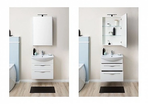 Тумба под умывальник Aquanet Ирвин 65 белый 00203969