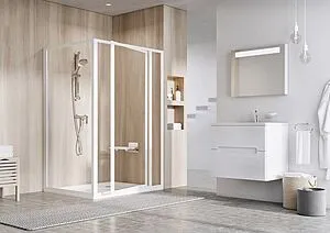 Боковая стенка 800мм прозрачное стекло Ravak Supernova PSS-80 94040100Z1, 5