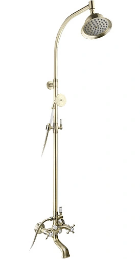 Душевая система со смесителем для ванны Timo Nelson бронза/белый SX-1090 antique
