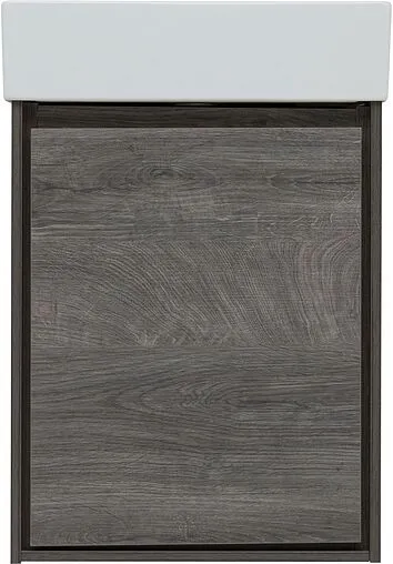 Тумба-умывальник подвесная Aquanet Милан 45 дуб рошелье 00339964+00281657