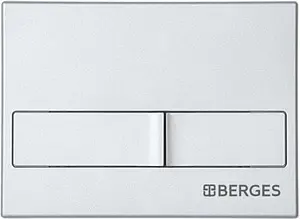 Клавиша смыва для унитаза BERGES Novum L2 040012 хром матовый Клавиша смыва для унитаза BERGES Novum L2 040012 хром матовый, 1