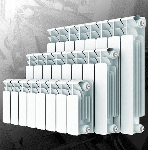 Радиатор биметаллический 13 секции нижнее правое подключение Rifar Base Ventil 500 RBVR50013