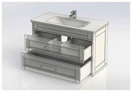 Тумба под умывальник Aquanet Бостон 100 ясень 00206549