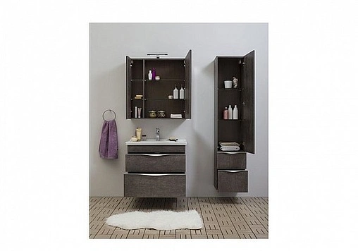 Тумба под умывальник Aquanet Эвора 80 дуб антик 00183002