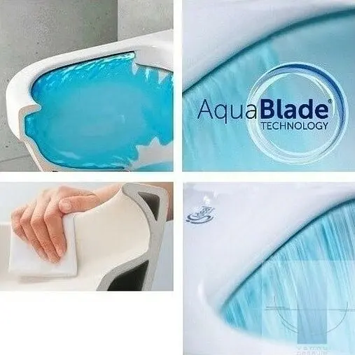 Комплект 5 в 1 Ideal Standard Tesi AquaBlade T3868V1/121A6 с кнопкой черный матовый