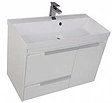 Тумба-умывальник Aquanet Тиволи 90 белый 00180056+00179396