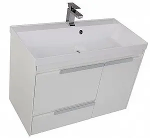 Тумба-умывальник Aquanet Тиволи 90 белый 00180056+00179396, 5