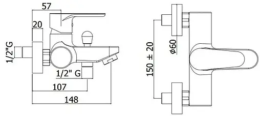 Смеситель для ванны Paffoni Green хром GR022CR