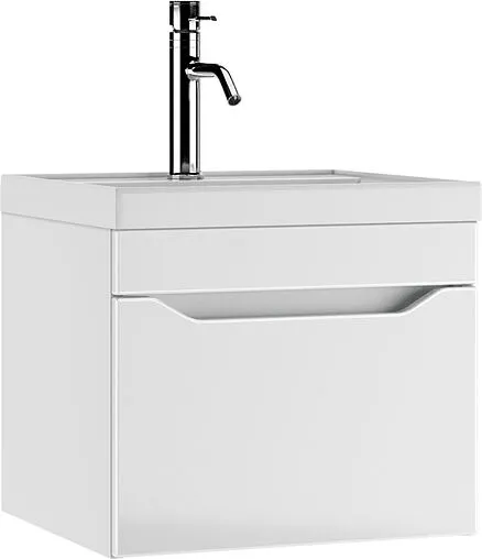 Тумба под умывальник подвесной Айсберг Bazis 50 белый DA5912T