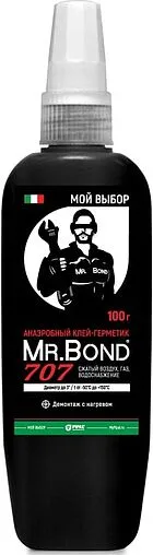 Клей-герметик анаэробный 250г красный Mr.Bond 707 4070700250