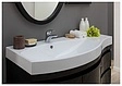 Тумба-умывальник подвесная Aquanet Опера 115 L чёрный 00169612+00169398