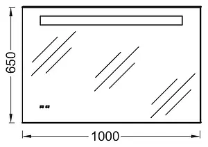 Зеркало с подсветкой Jacob Delafon Replay 100 с подогревом EB1161-NF Зеркало с подсветкой Jacob Delafon Replay 100 с подогревом EB1161-NF, 3
