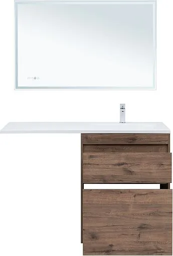 Тумба под умывальник напольная Aquanet Токио 68 дуб веллингтон 00333652